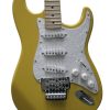 Custom Regent Dave Monaco Yellow Tremolo Electric Guitar