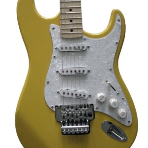 Custom Regent Dave Monaco Yellow Tremolo Electric Guitar