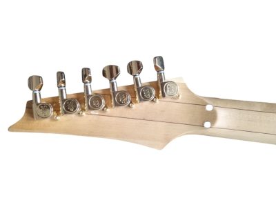 Custom Axis JEM7V Steve Vai White Gold Floral 6 String Electric Guitar - Image 9