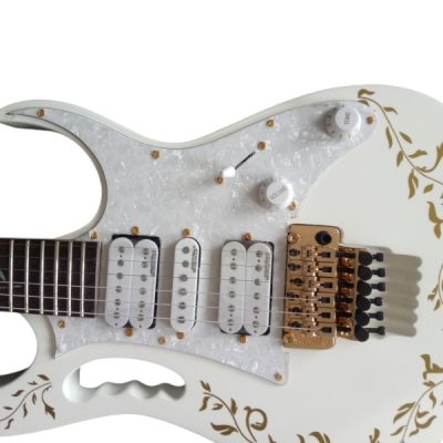 Custom Axis JEM7V Steve Vai White 6 String Electric Guitar - Image 4