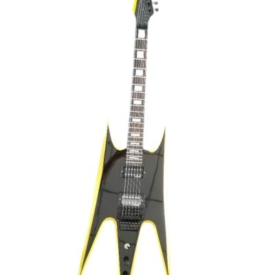 Custom Norturne Beast Warlock Black Yellow Bevel Electric Guitar - Image 2