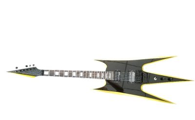 Custom Norturne Beast Warlock Black Yellow Bevel Electric Guitar - Image 11