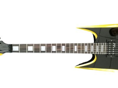 Custom Norturne Beast Warlock Black Yellow Bevel Electric Guitar - Image 9