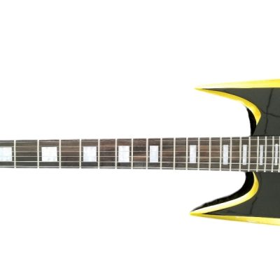 Custom Norturne Beast Warlock Black Yellow Bevel Electric Guitar - Image 9