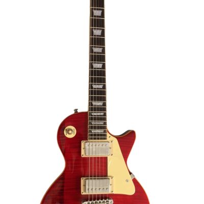 Custom Crown Clapton Lucy Red Flame Maple Top Chrome Hardware Electric Guitar - Image 8