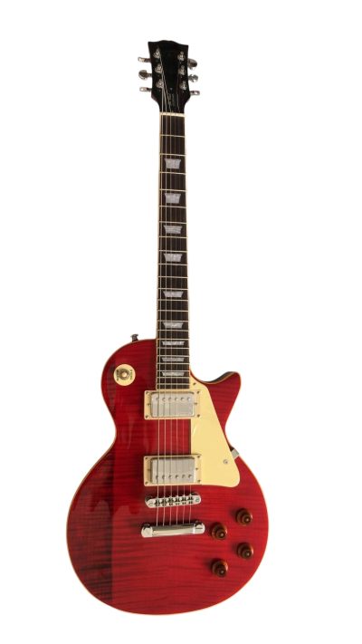 Custom Crown Clapton Lucy Red Flame Maple Top Chrome Hardware Electric Guitar - Image 8