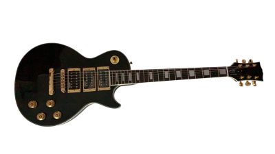 Custom Crown Peter Frampton Black Beauty 6 String Electric Guitar 3 Pickups - Image 12
