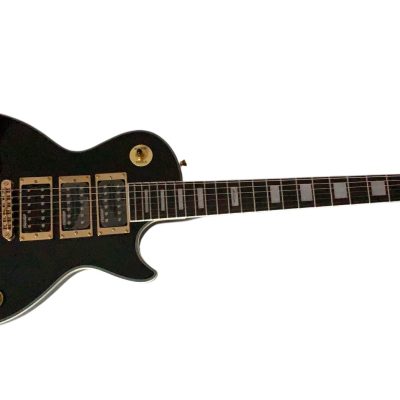 Custom Crown Peter Frampton Black Beauty 6 String Electric Guitar 3 Pickups - Image 12