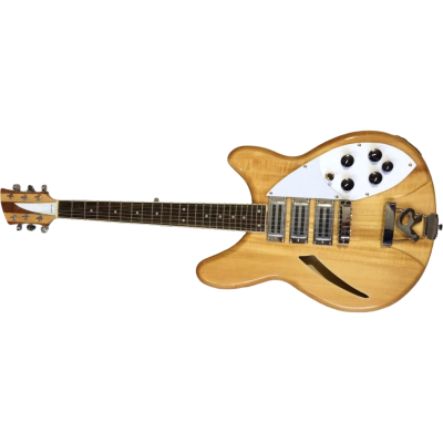 Custom Nova Slash Soundhole Mapleglo 370 John Lennon 6 12 String Guitar - Image 3