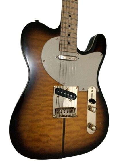Custom Regent Haggard Merle Tuff Dog Black Burst Sunburst 7.25 Inch Radius Neck Electric Guitar