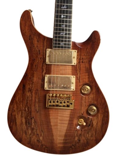 Custom Monarch 3138 Spalted Antique Burst Walnut Neck Guitar
