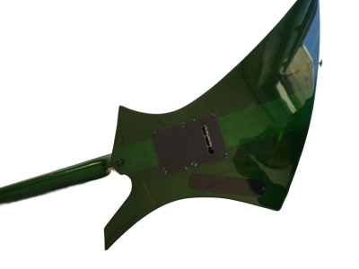 Custom Race KE2 Transparent Green Kelly Tree Of Life Inlay Guitar Floyd Rose Tremolo - Image 8