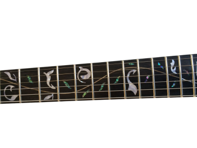 Custom Race KE2 Transparent Green Kelly Tree Of Life Inlay Guitar Floyd Rose Tremolo - Image 7