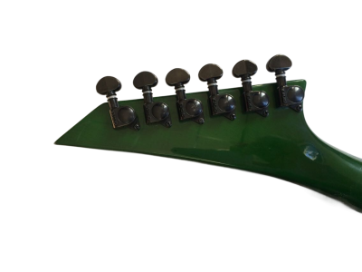 Custom Race KE2 Transparent Green Kelly Tree Of Life Inlay Guitar Floyd Rose Tremolo - Image 6