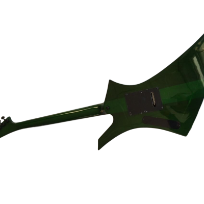 Custom Race KE2 Transparent Green Kelly Tree Of Life Inlay Guitar - Image 5