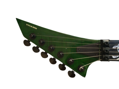 Custom Race KE2 Transparent Green Kelly Tree Of Life Inlay Guitar Floyd Rose Tremolo - Image 3