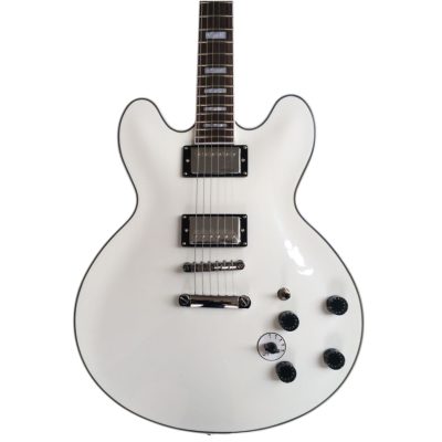 Custom Crown ES335 BB King Lucille Alpine White Electric Guitar