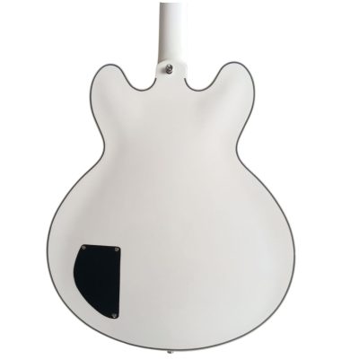 Custom Crown ES335 BB King Lucille Alpine White Electric Guitar - Image 3