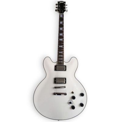 Custom Crown ES335 BB King Lucille Alpine White Electric Guitar - Image 5