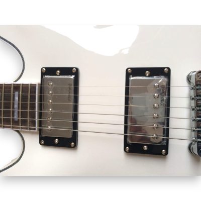 Custom Crown ES335 BB King Lucille Alpine White Electric Guitar - Image 7