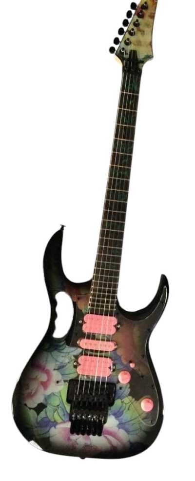 Custom Axis JEM77FP Steve Lotus Floral Electric Guitar - Image 8