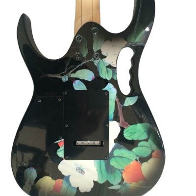 Custom Axis JEM77FP Steve Floral Electric Guitar - Image 3