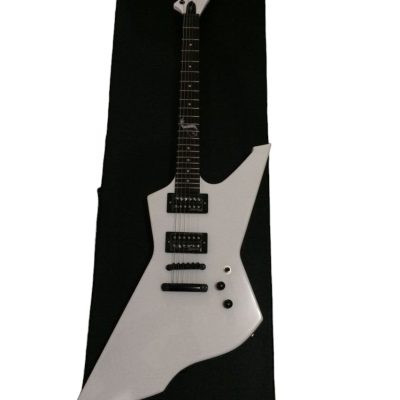 Custom Obsidian James Snakebyte White Electric Guitar - Image 6