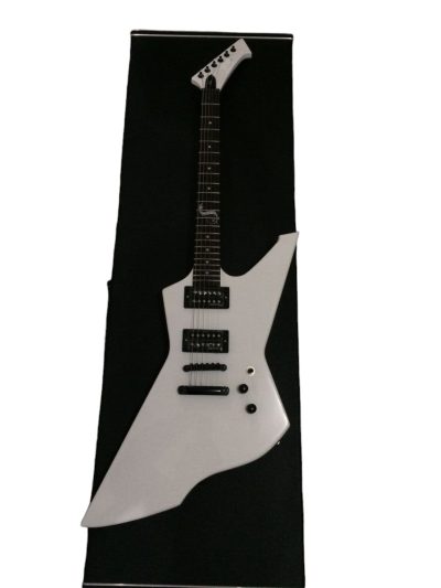 Custom Obsidian James Snakebyte White Electric Guitar - Image 6