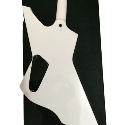 Custom Obsidian James Snakebyte White Electric Guitar - Image 4