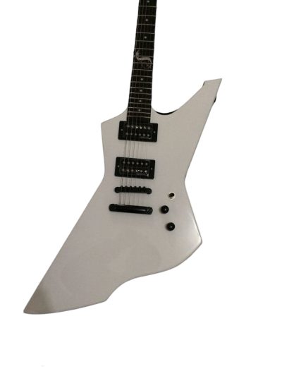 Custom Obsidian James Snakebyte White Electric Guitar