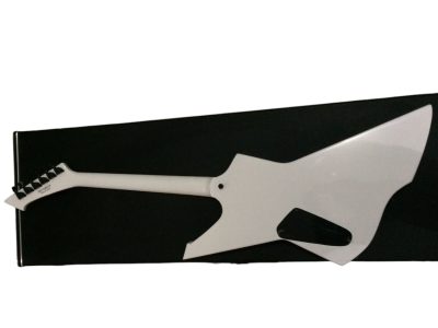 Custom Obsidian James Snakebyte White Electric Guitar - Image 3