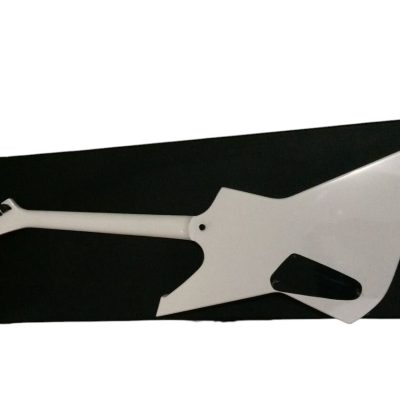 Custom Obsidian James Snakebyte White Electric Guitar - Image 3
