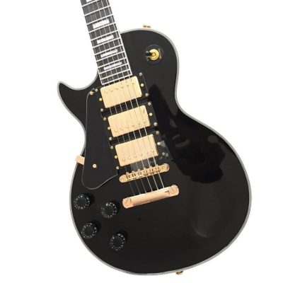 Custom Crown Peter Frampton Black Beauty Electric Guitar 3 Pickups