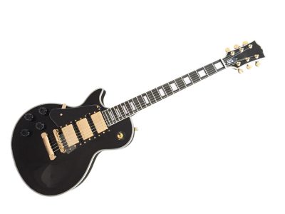 Custom Crown Peter Frampton Black Beauty Electric Guitar 3 Pickups - Image 7