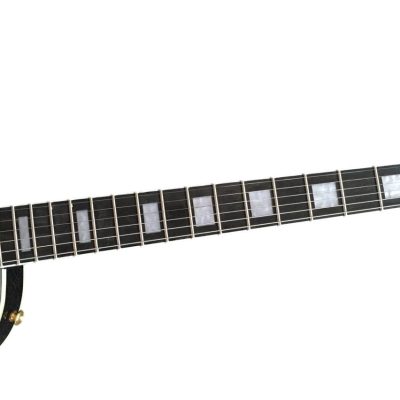 Custom Crown Peter Frampton Black Beauty Electric Guitar 3 Pickups - Image 4
