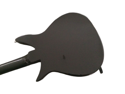 Custom Nova Black Gold Pickguard Jetglo 325C64 21 Inch Scale Length Electric Guitar - Image 6