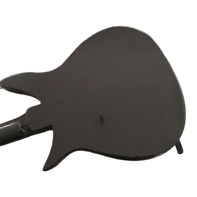 Custom Nova Black Gold Pickguard Jetglo 325C64 21 Inch Scale Length Electric Guitar - Image 6