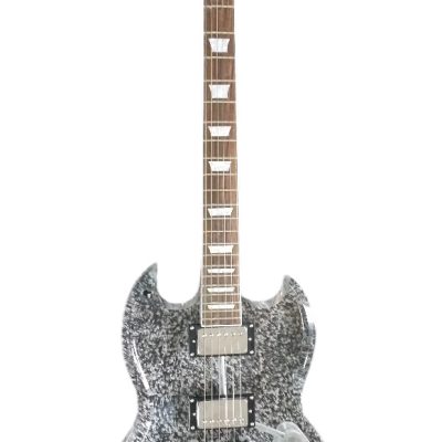 Custom Crown SG Plexiglass Acrylic Lucite Body Led Electric Guitar - Image 10