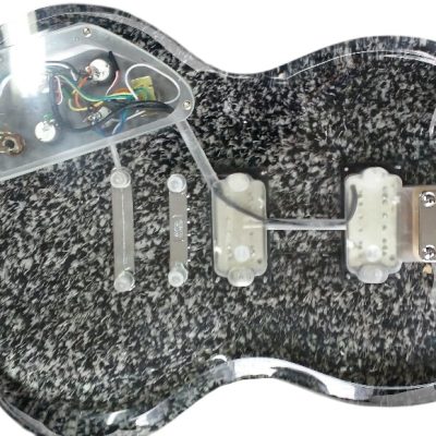 Custom Crown SG Plexiglass Acrylic Lucite Body Led Electric Guitar - Image 5