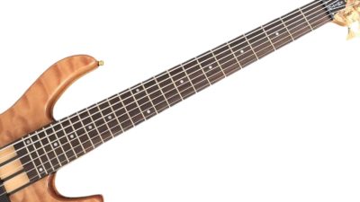 Custom Denver Elite BSR Natural Quilted Maple 6 String Bass - Image 5