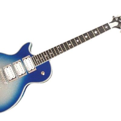 Custom Crown Ace Frehley Budokan Robot Blue Sparkle Sunburst Electric Guitar - Image 2