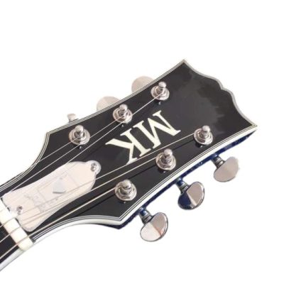 Custom Crown Ace Frehley Budokan Robot Blue Sparkle Sunburst Electric Guitar - Image 7