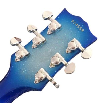 Custom Crown Ace Frehley Budokan Robot Blue Sparkle Sunburst Electric Guitar - Image 8
