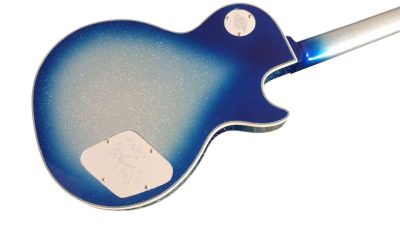 Custom Crown Ace Frehley Budokan Robot Blue Sparkle Sunburst Electric Guitar - Image 9