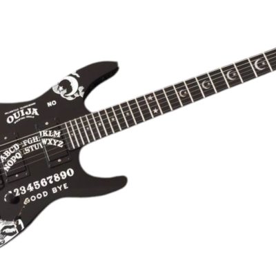 Custom Obsidian Kirk Hammett Ouija Black Good Bye Electric Guitar Black Neck - Image 8