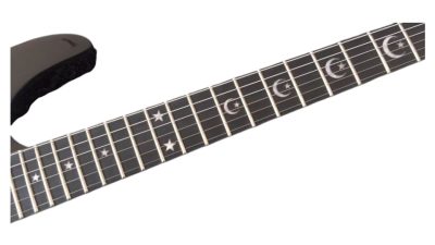 Custom Obsidian Kirk Hammett Ouija Black Good Bye Electric Guitar Black Neck - Image 7