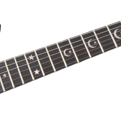 Custom Obsidian Kirk Hammett Ouija Black Good Bye Electric Guitar Black Neck - Image 7
