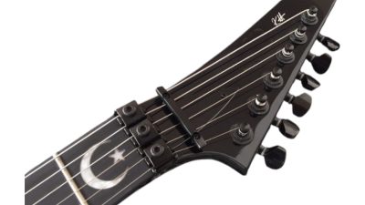 Custom Obsidian Kirk Hammett Ouija Black Good Bye Electric Guitar Black Neck - Image 6