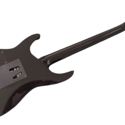 Custom Obsidian Kirk Hammett Ouija Black Good Bye Electric Guitar Black Neck - Image 3
