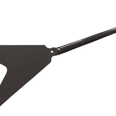 Custom Crown Korina Flying V Black 4 String Bass - Image 4